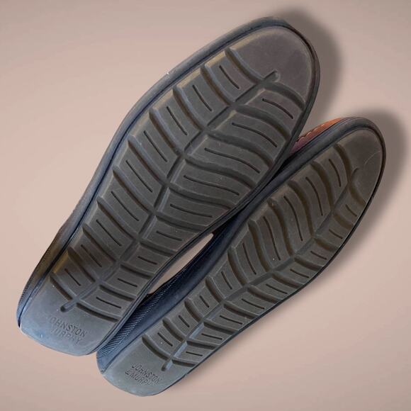 Men's JOHNSTON & MURPHY Brown Leather Penny Loafers Look New To Me - Picture 10 of 13